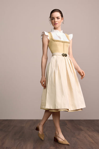 Julia Trentini Philippa Dirndl, Yellow — 70cm Long