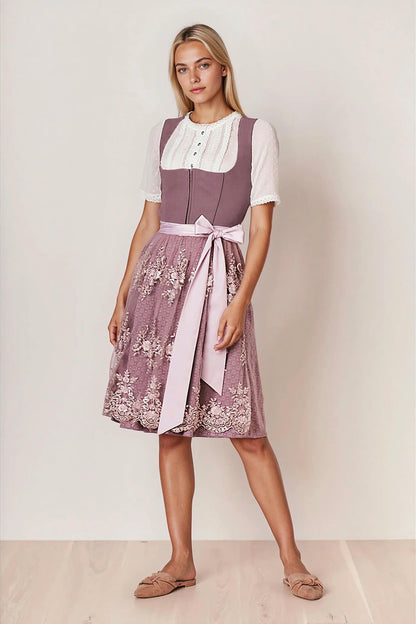 Julia Trentini Laura Midi Dirndl, Purple — 60cm
