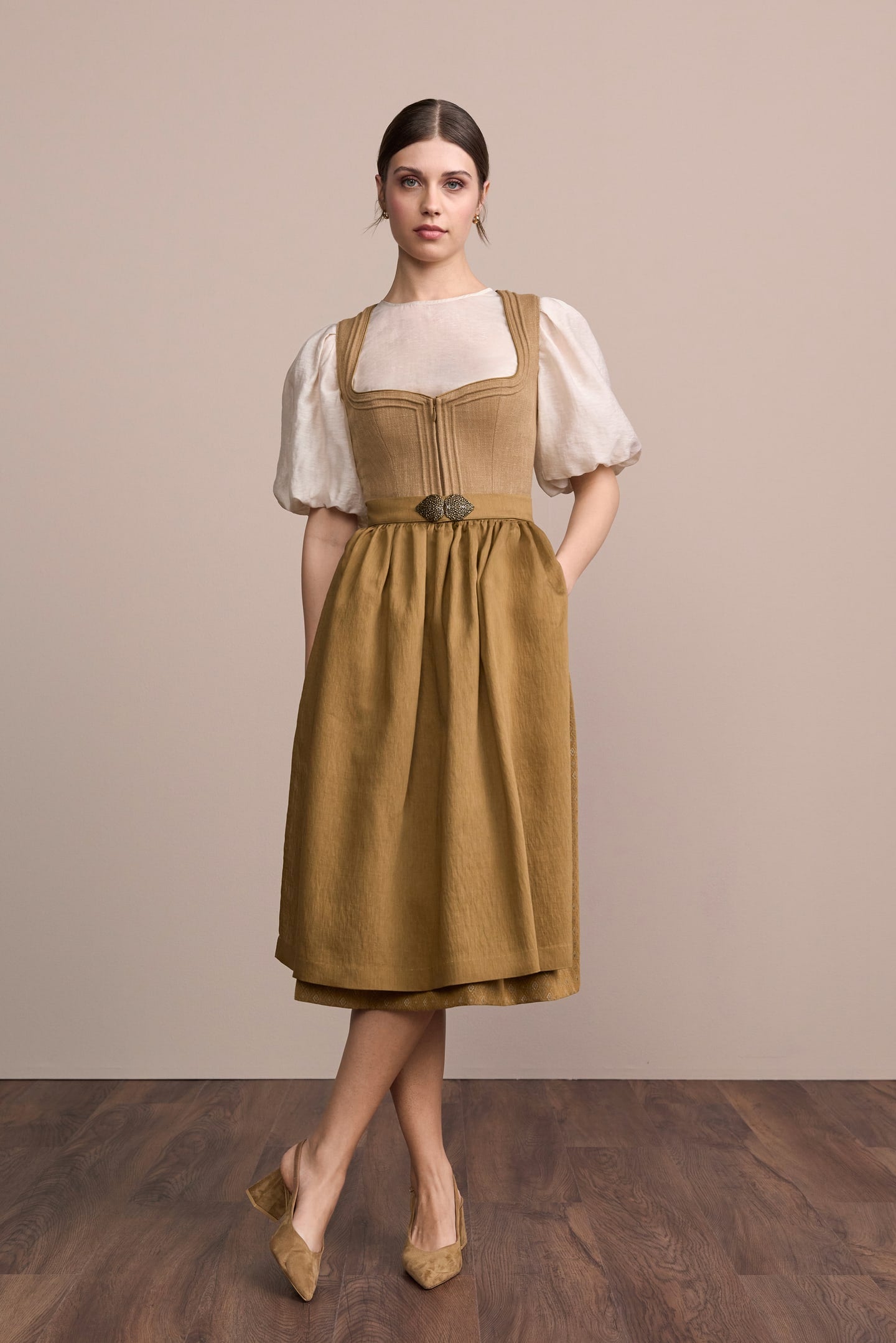 Julia Trentini Ilena Dirndl, Yellow — 70cm Long