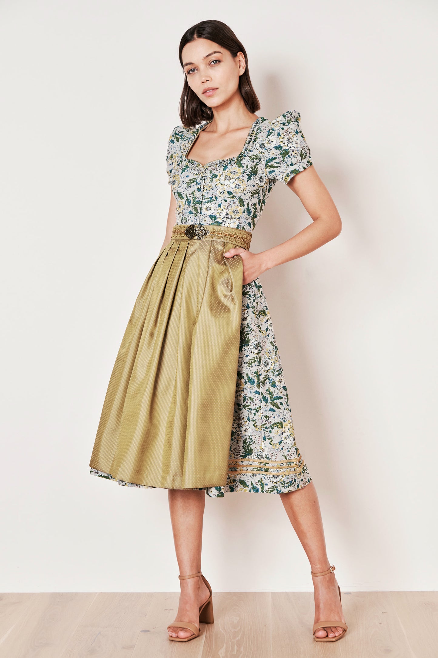 Julia Trentini Ariela Dirndl, Green — 70cm Long
