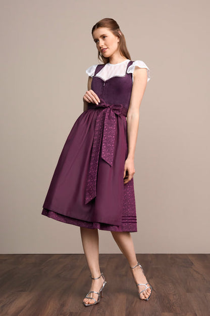 Julia Trentini Runa Dirndl, Purple — 70cm Long