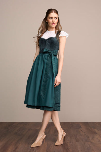 Julia Trentini Runa Dirndl, Green — 70cm Long