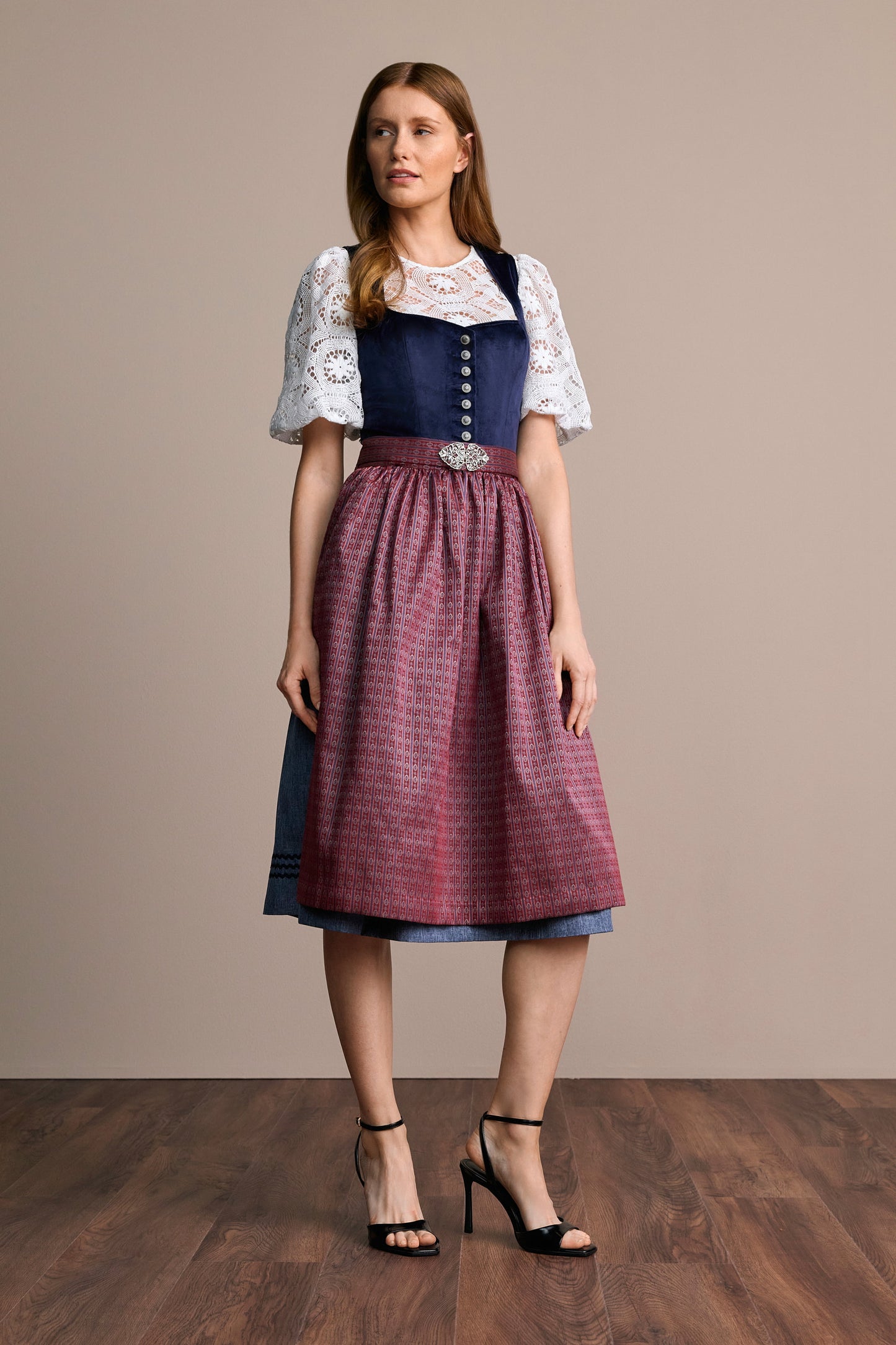 Julia Trentini Darleen Dirndl, Blue — 70cm Long