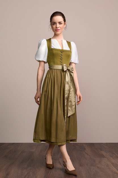Julia Trentini Marianna maxi dirndl in olive, 80cm