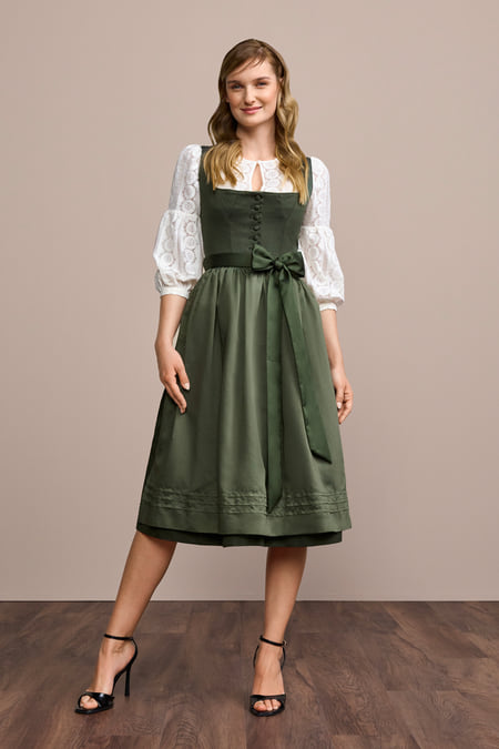 Julia Trentini Erica Dirndl, Green — 70cm Long