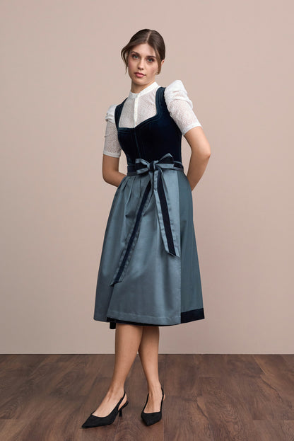 Julia Trentini Kajsa Dirndl, Blue — 70cm Long