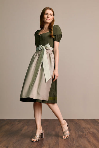 Julia Trentini Evelina Dirndl, Olive — 70cm Long