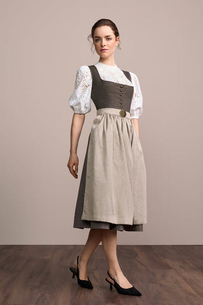 Julia Trentini Veronika Dirndl, Brown — 70cm Long