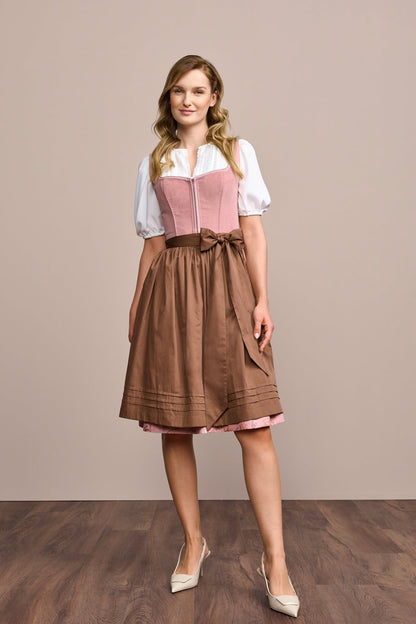 Julia Trentini Cami Midi Dirndl, Rose — 60cm