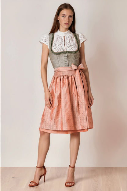 Julia Trentini Amelia Midi Dirndl, Orange — 60cm