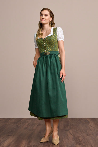 Julia Trentini Milena maxi dirndl in green, 80cm