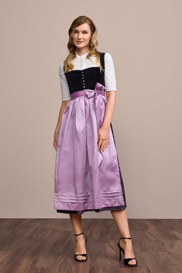 Julia Trentini Debbie maxi dirndl in black, 80cm