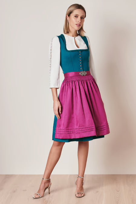 Julia Trentini Dorea Dirndl, Green — 60cm Midi