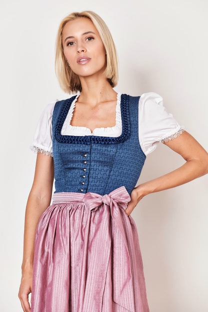 Julia Trentini Alma Midi Dirndl, Blue — 60cm