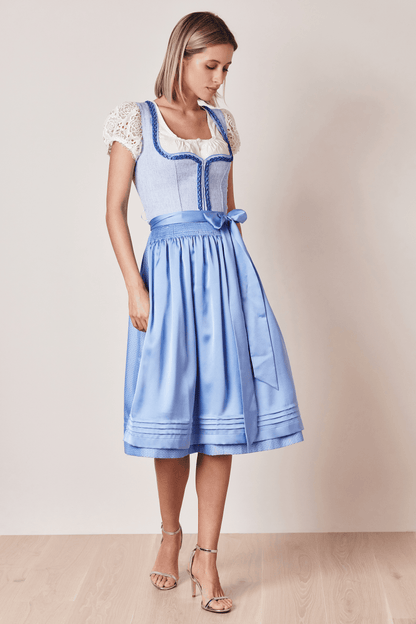 Julia Trentini Gerda Dirndl, Blue — 70cm Long