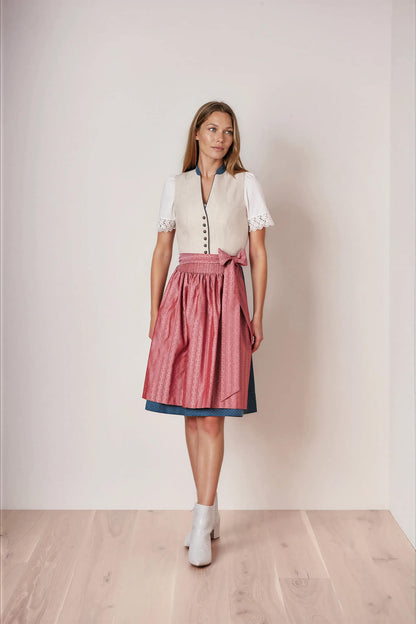 Julia Trentini Andrea Midi Dirndl, Beige — 60cm