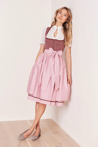 Julia Trentini Konstanze Midi Dirndl, Rose — 60cm