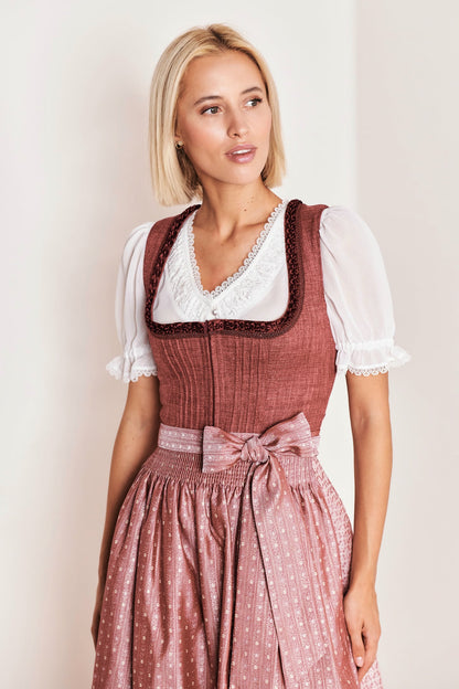 Julia Trentini Christa Midi Dirndl, Rose — 60cm