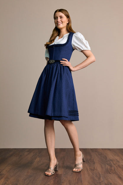 Julia Trentini Fabiana Midi Dirndl, Blue — 60cm