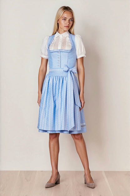 Julia Trentini Larissa Midi Dirndl, Blue — 60cm