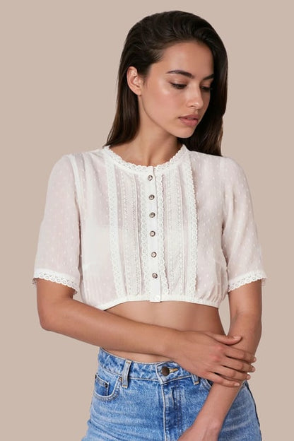 Dirndl blouse Beatrice — ecru