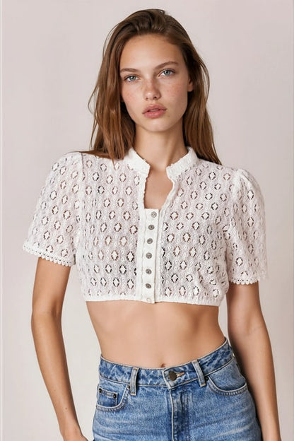 Julia Trentini Margareta Dirndl Blouse, Ecru
