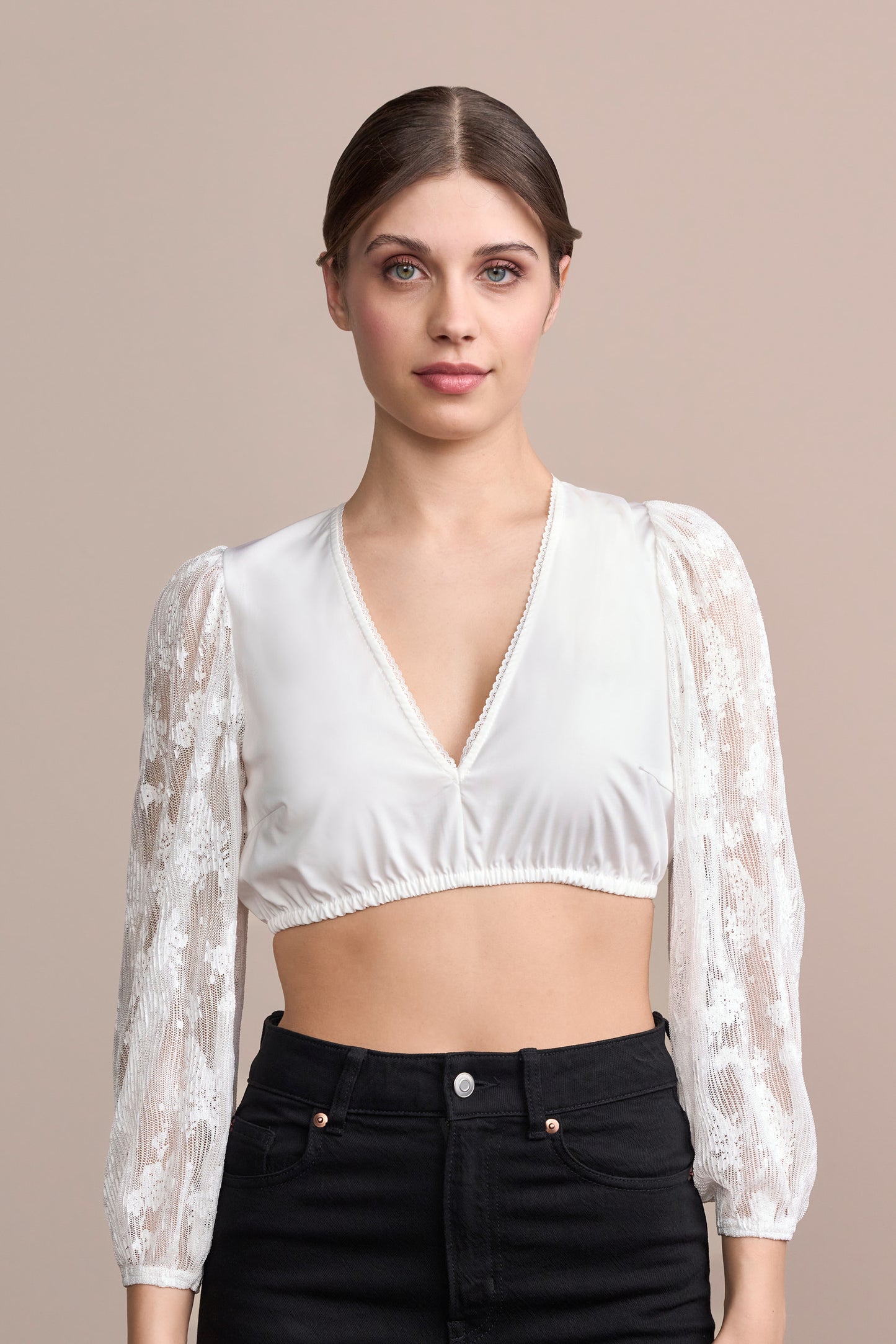 Julia Trentini Danika dirndl blouse in ecru