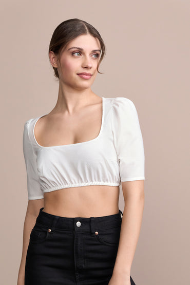 Julia Trentini Seline dirndl blouse in ecru