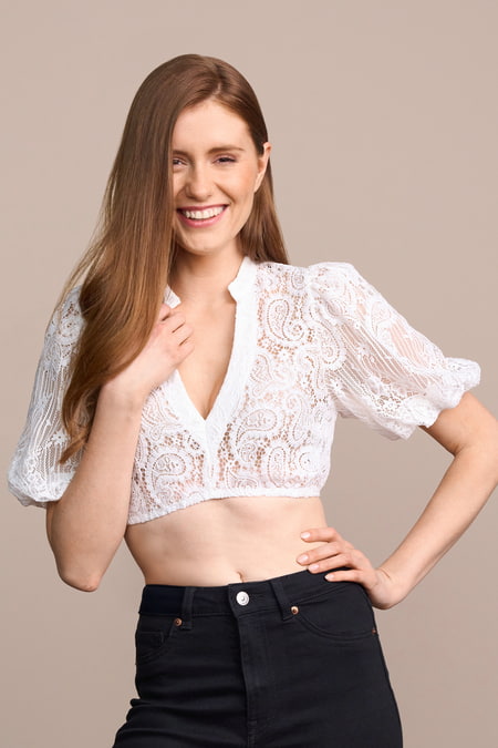 Dirndl blouse Fiora — ecru