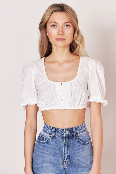 Trentini Dirndl Blouse "Susanna" ecru