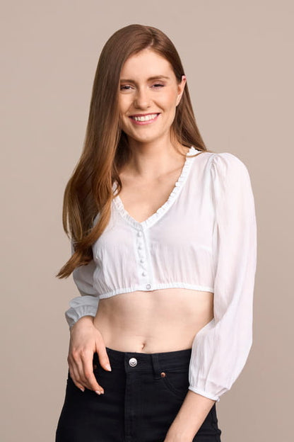 Dirndl blouse Thessia — ecru