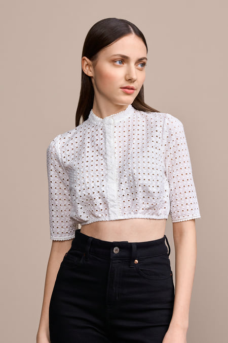 Dirndl blouse Lari — ecru