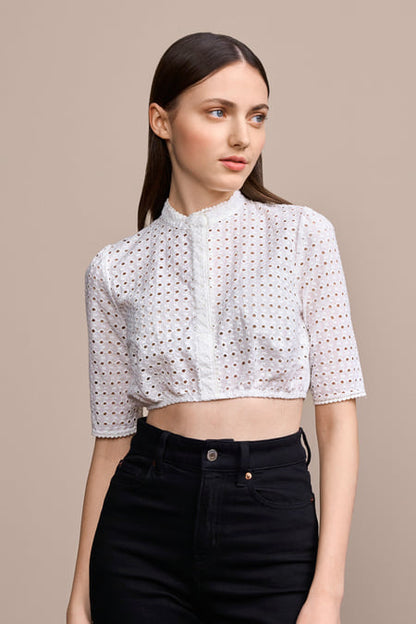 Dirndl blouse Lari — ecru