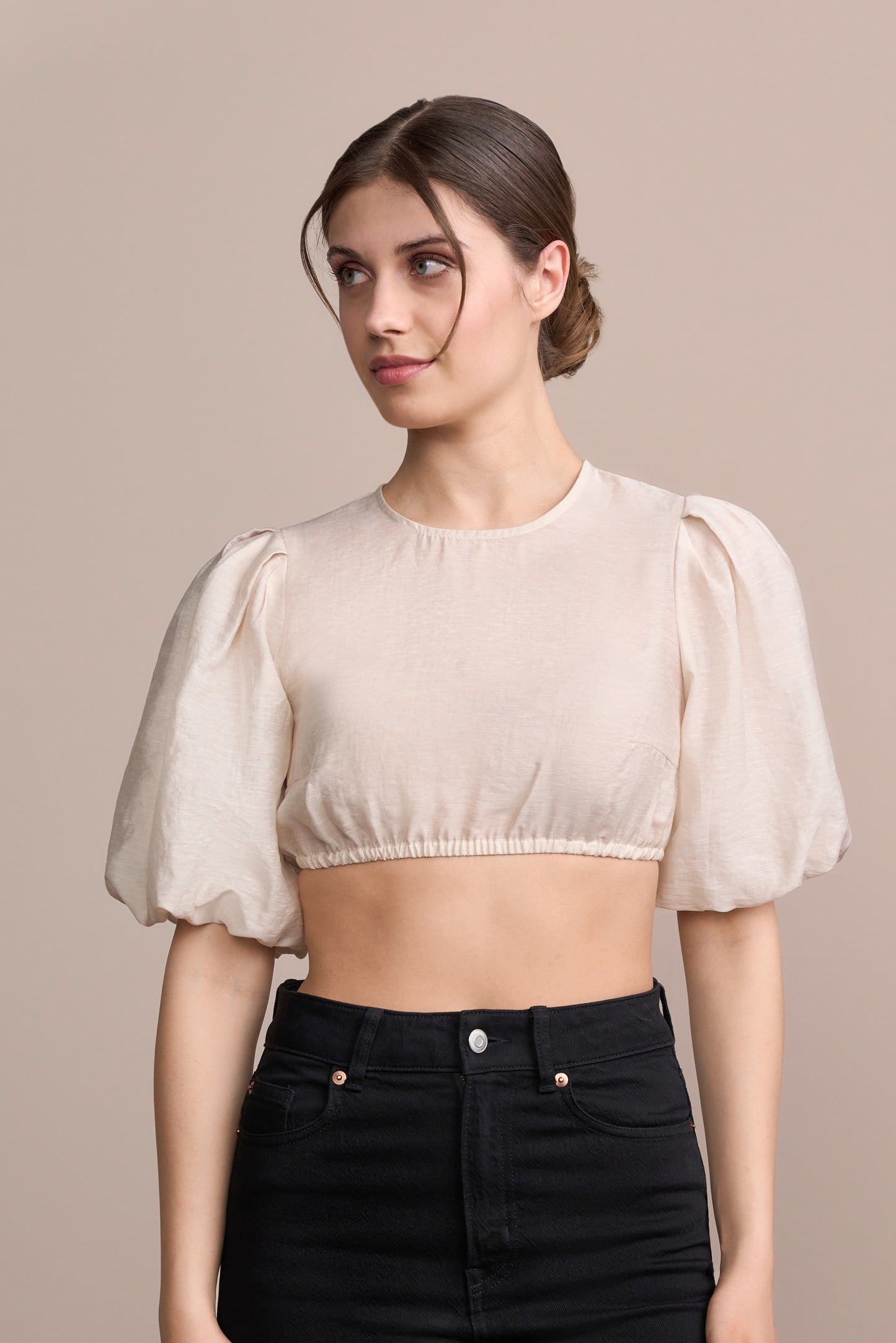 Julia Trentini Aila dirndl blouse in beige