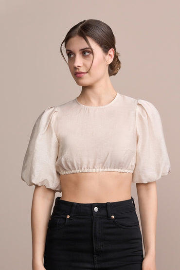 Julia Trentini Aila dirndl blouse in beige
