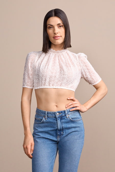 Dirndl blouse Elea — ecru