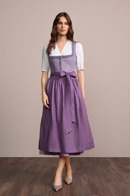 Julia Trentini Salomea Dirndl, Purple — 80cm Maxi