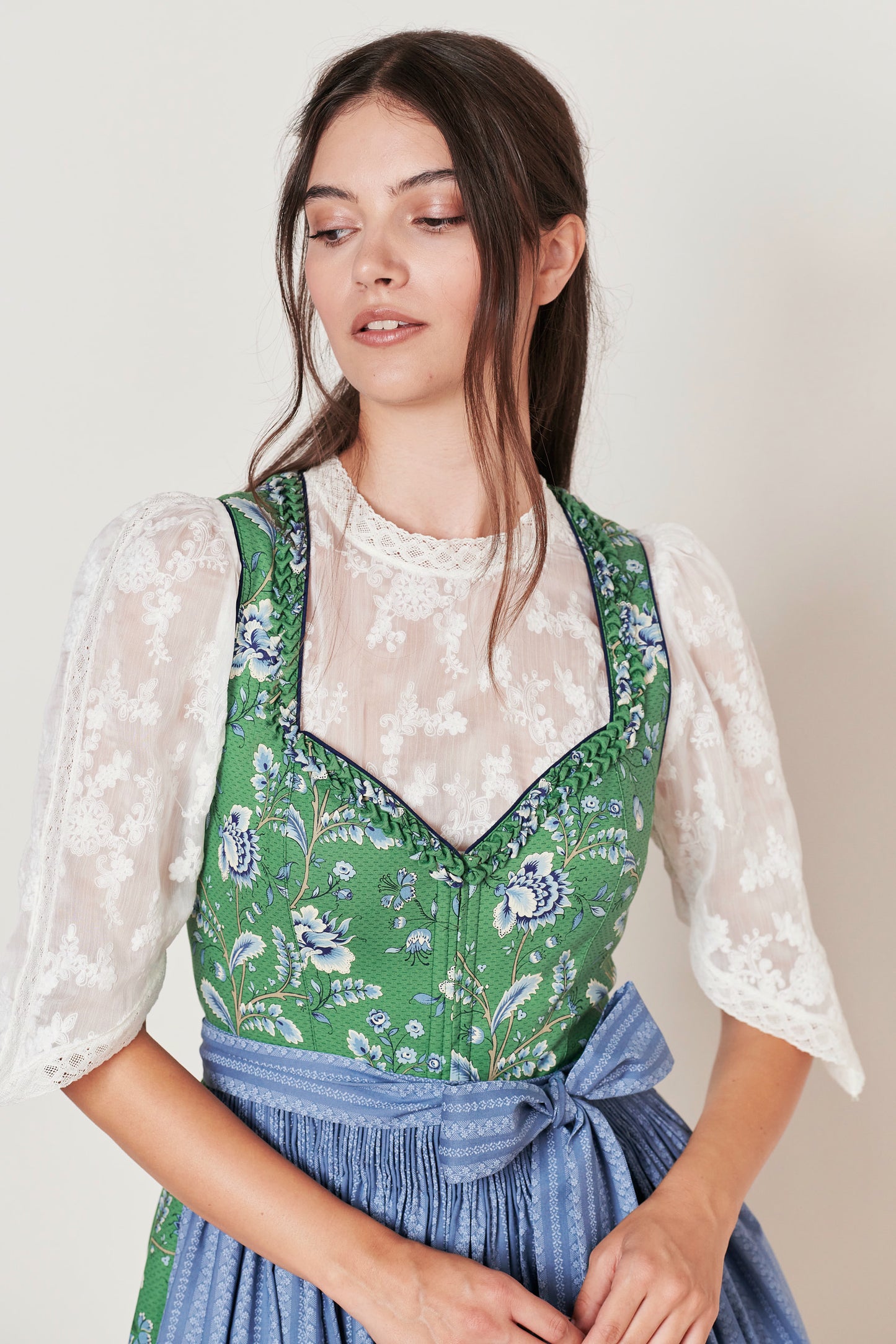 Julia Trentini Nicola Dirndl, Green — 70cm Long