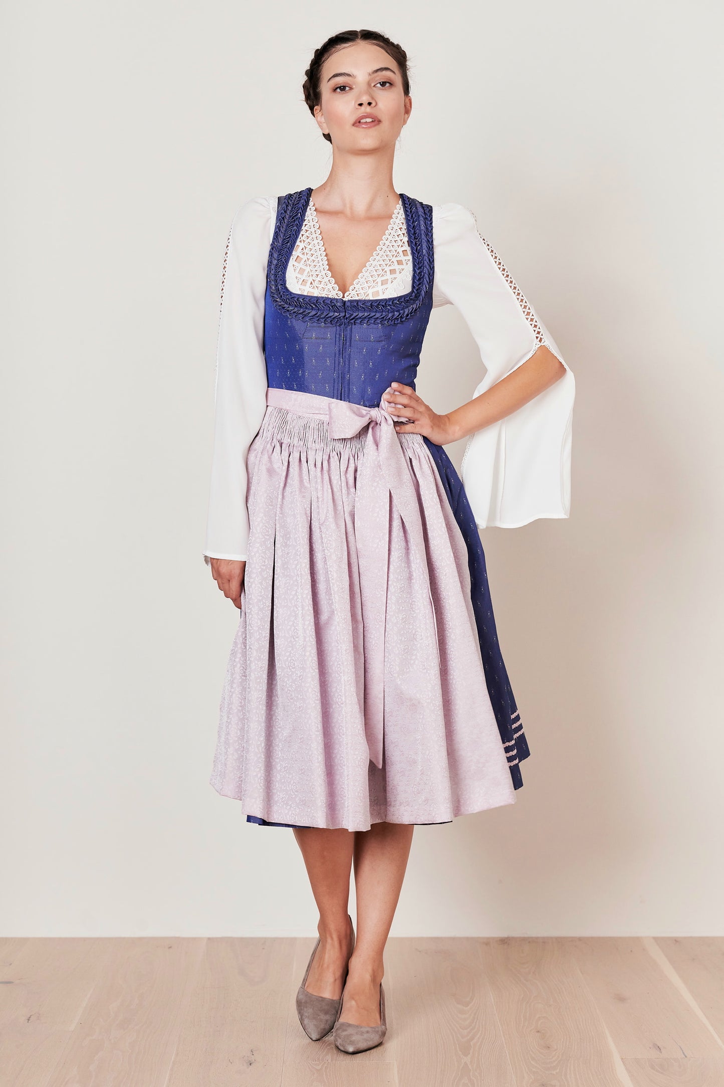 Julia Trentini Monika Dirndl, Lilac — 70cm Long