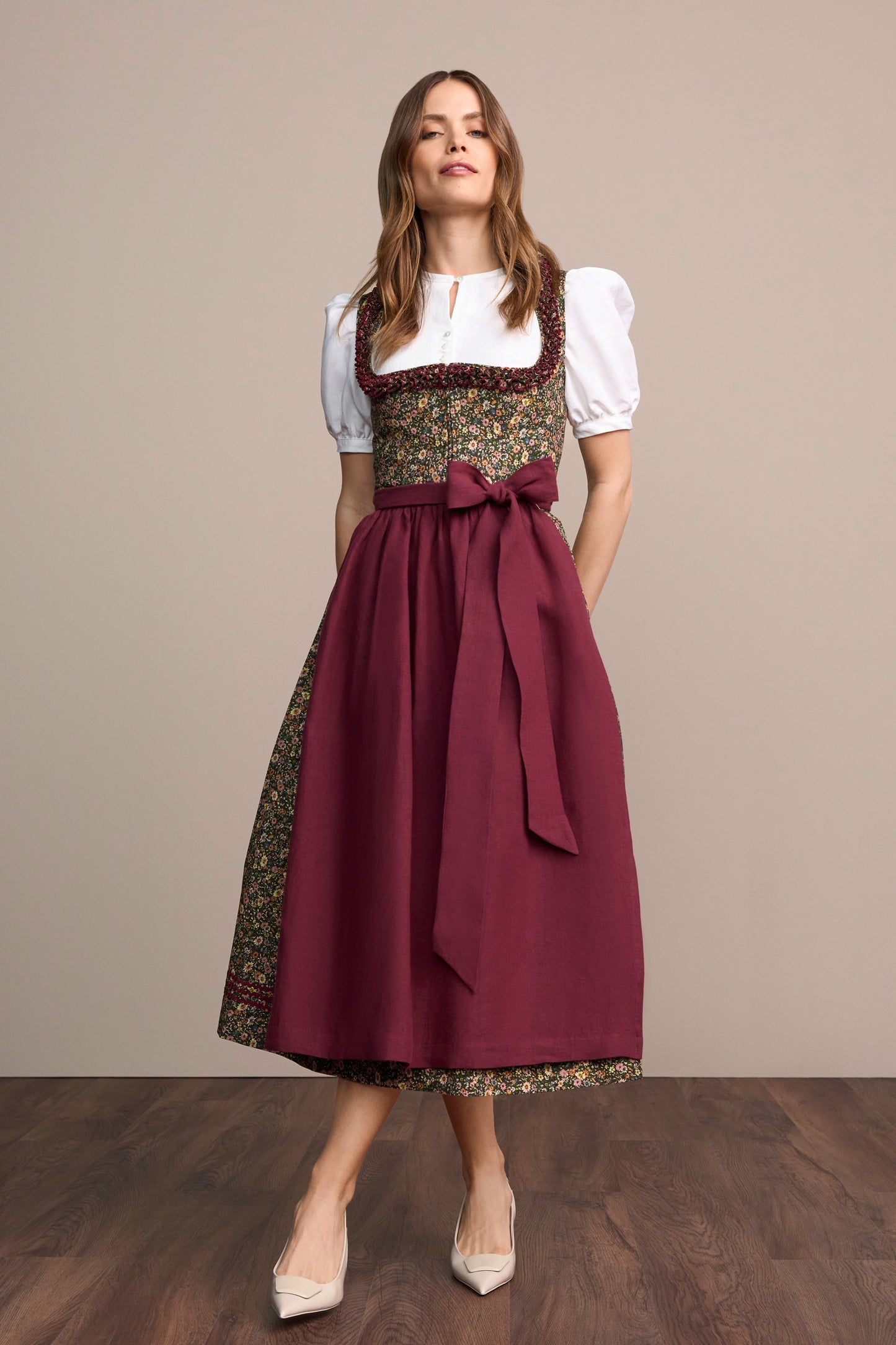 Julia Trentini Carolin maxi dirndl, multicolour, 80cm