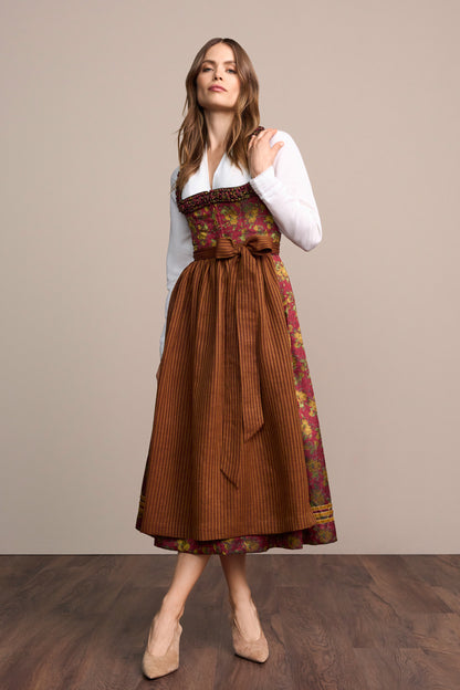 Julia Trentini Vanessa maxi dirndl in red, 80cm