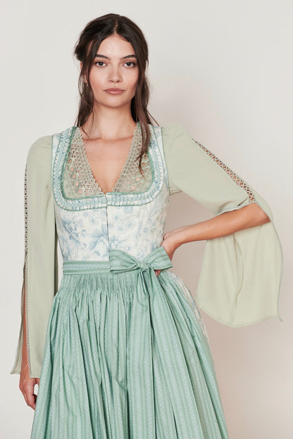 Julia Trentini Alexa Dirndl, Turquoise — 70cm Long