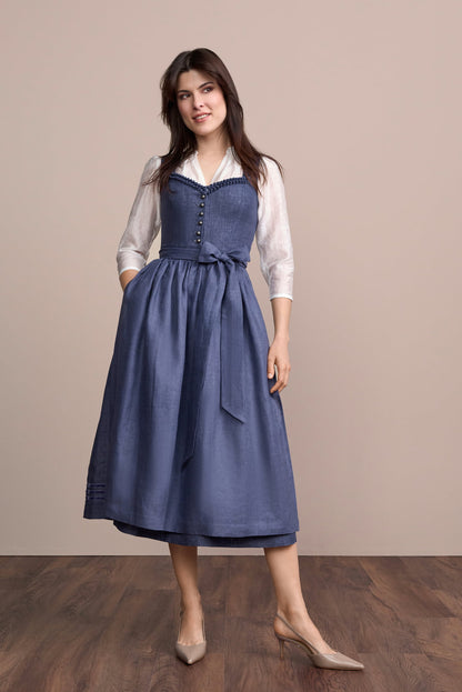 Julia Trentini Alruna Dirndl, Purple — 80cm Maxi