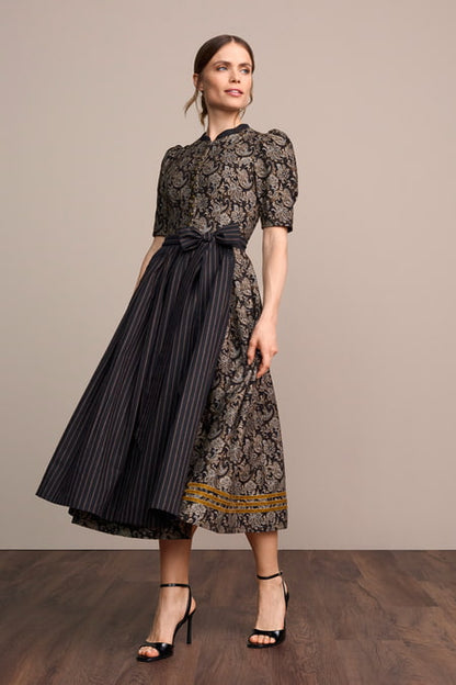 Julia Trentini Margot Dirndl, Black — 80cm Maxi
