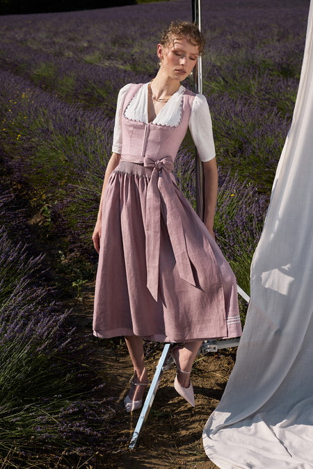 Julia Trentini Sabina Dirndl, Rose — 80cm Maxi