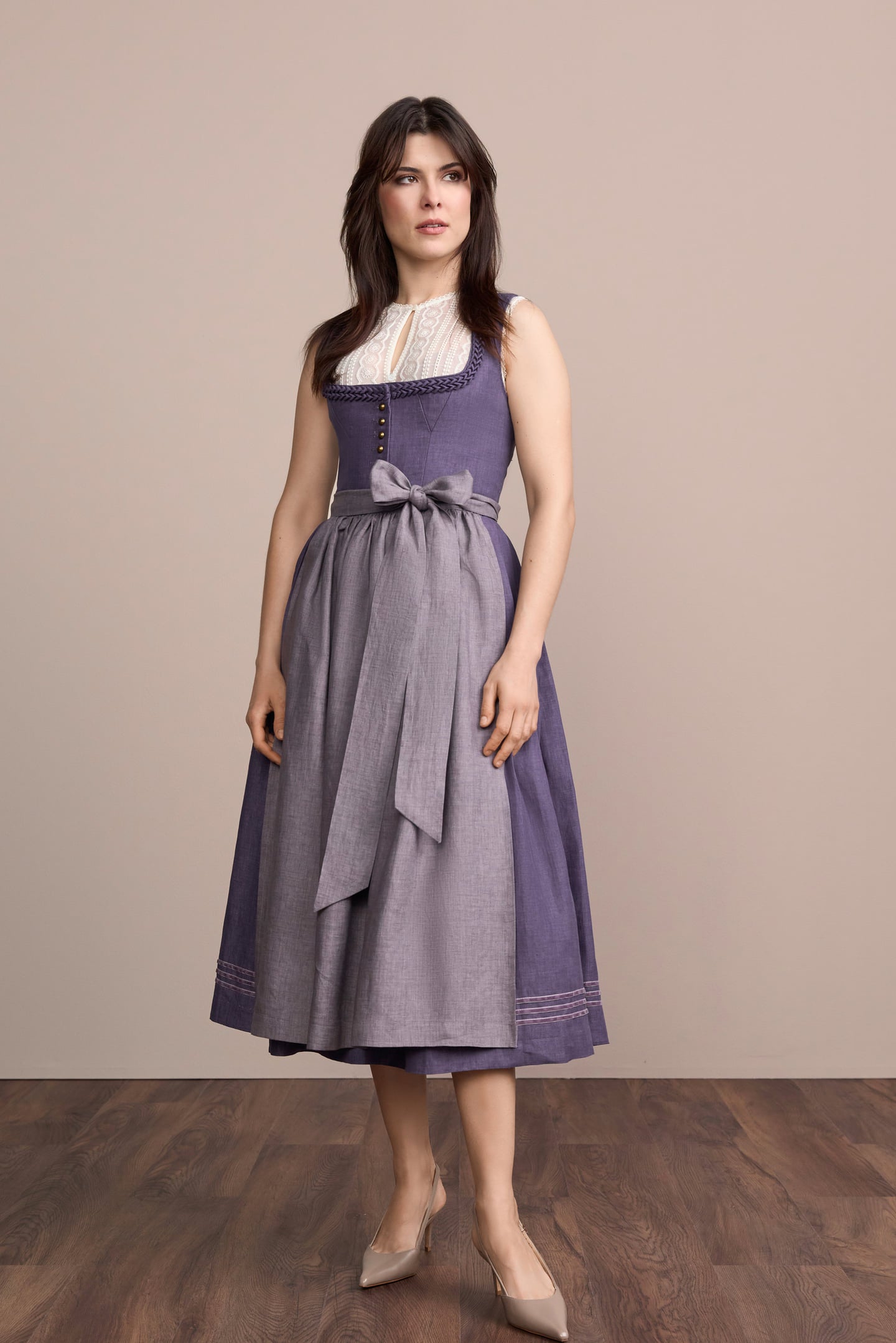 Julia Trentini Marenja Dirndl, Blue — 80cm Maxi