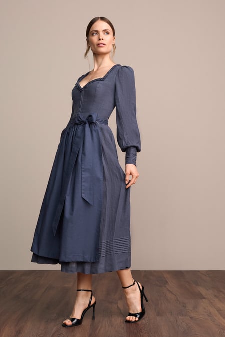 Julia Trentini Fenella Dirndl, Blue — 80cm Maxi