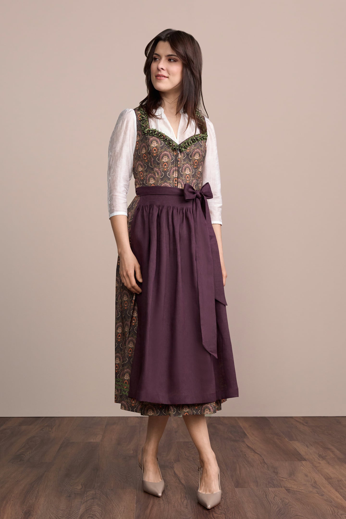 Julia Trentini Anira Dirndl, Purple — 80cm Maxi