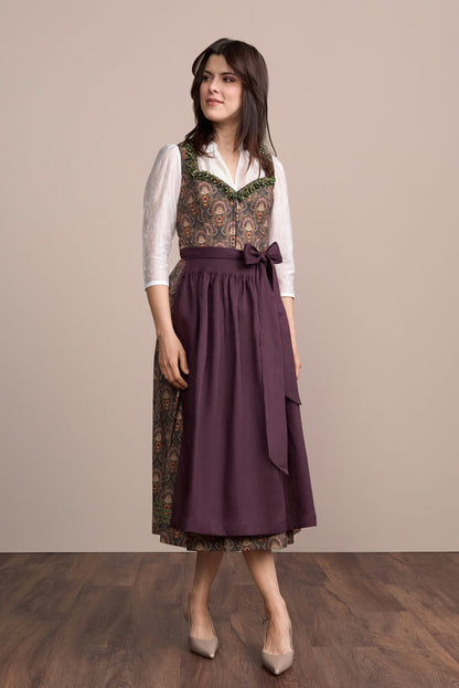 Julia Trentini Anira Dirndl, Purple — 80cm Maxi