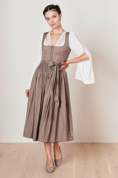 Julia Trentini Leanne maxi dirndl in brown, 80cm
